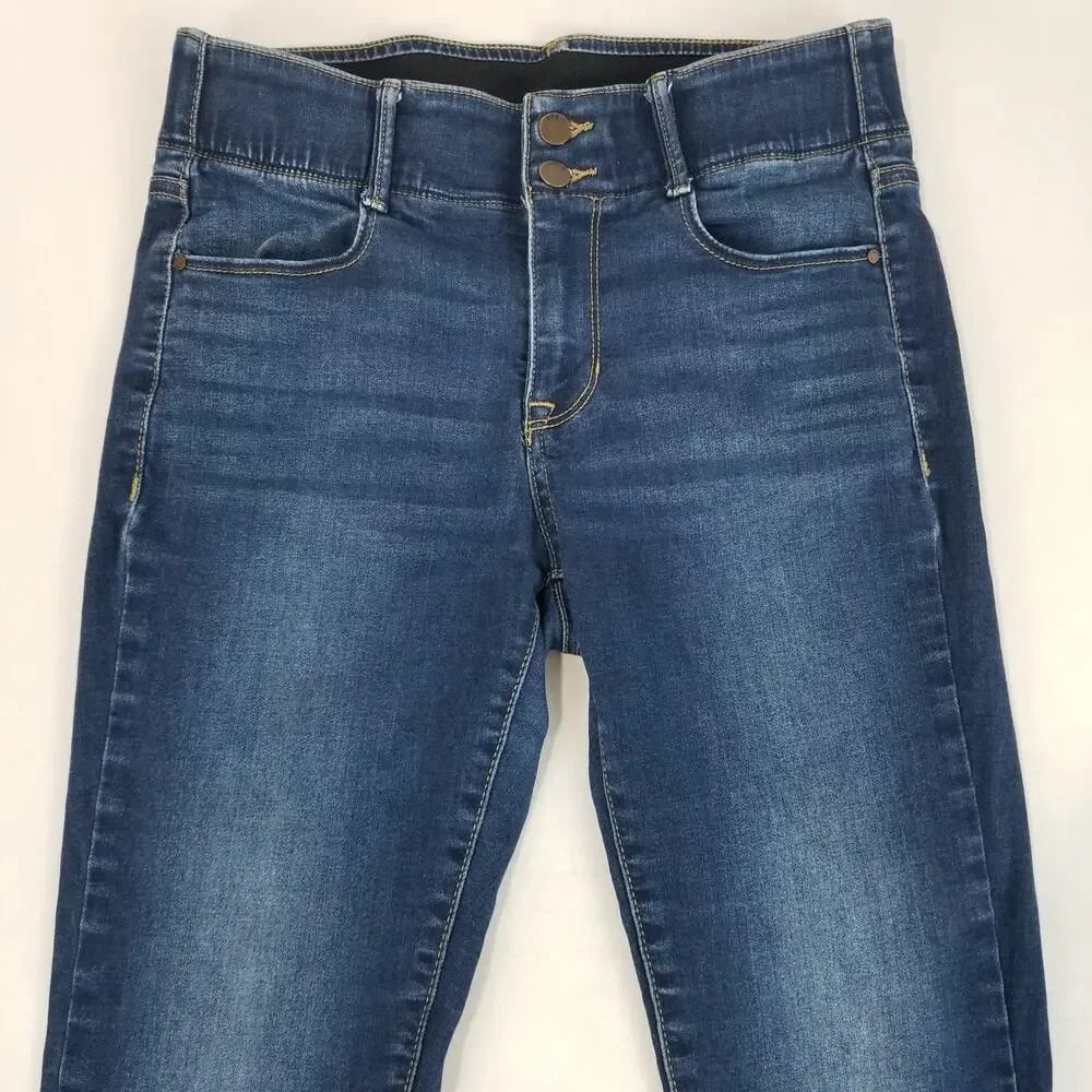 Apt 9 Jeans Womens Size 8 Tummy Control Bootcut Dark Wash Mid Rise